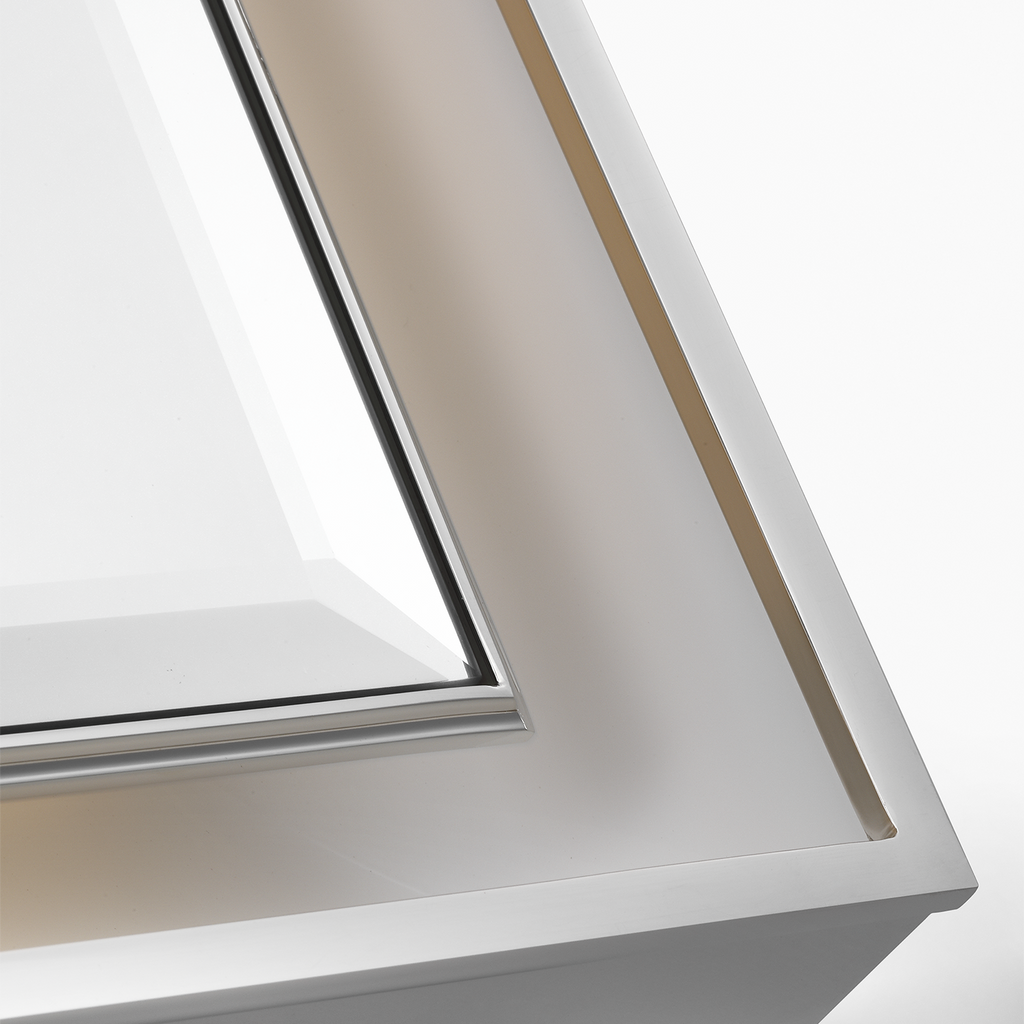 Tricia 24" Illuminated Rectangular Mirror | Polished Nickel