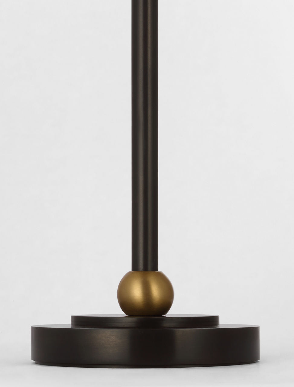 Bryant 27" Adjustable Cordless Table Lamp | Bronze and Hand-Rubbed Antique Brass | Linen Shade