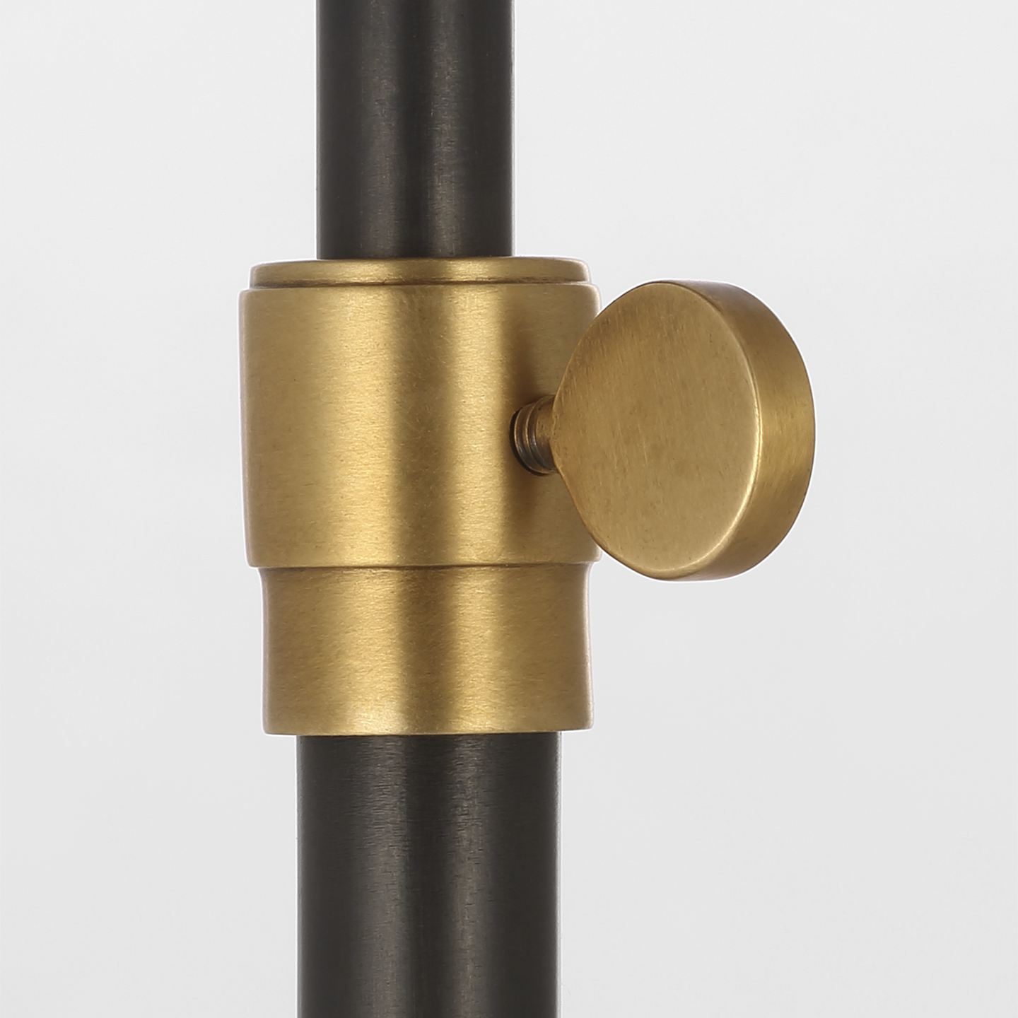 Bryant 27" Adjustable Cordless Table Lamp | Bronze and Hand-Rubbed Antique Brass | Linen Shade
