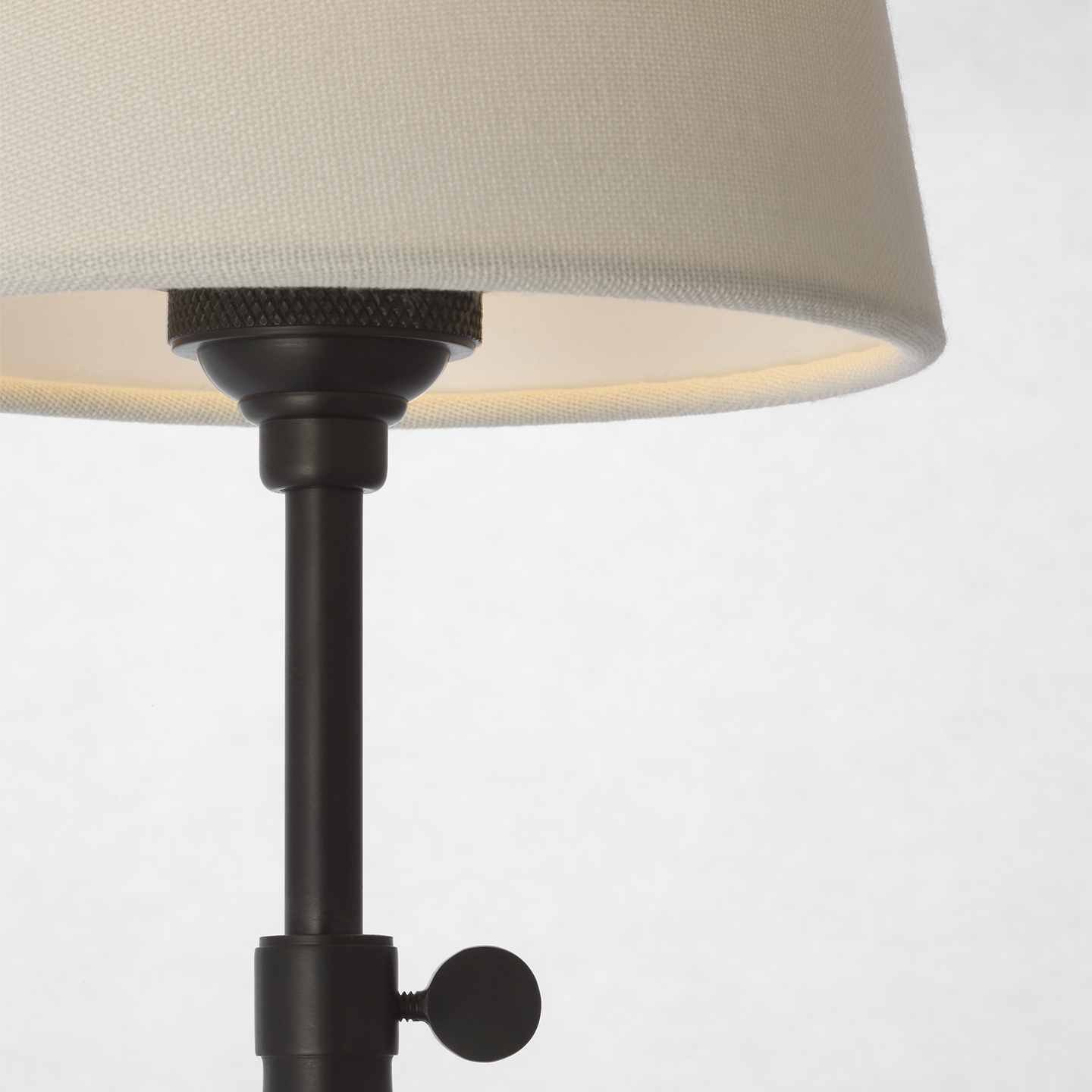 Bryant 27" Adjustable Cordless Table Lamp | Bronze | Linen Shade