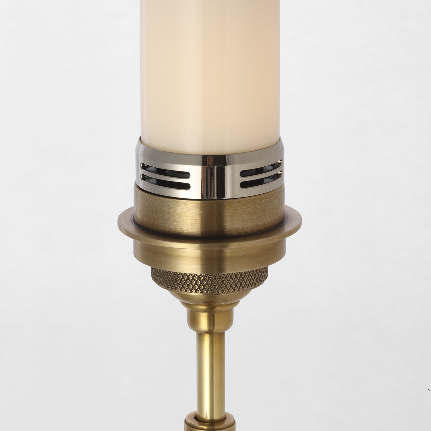 Bryant 27" Adjustable Cordless Table Lamp | Hand-Rubbed Antique Brass | Linen Shade