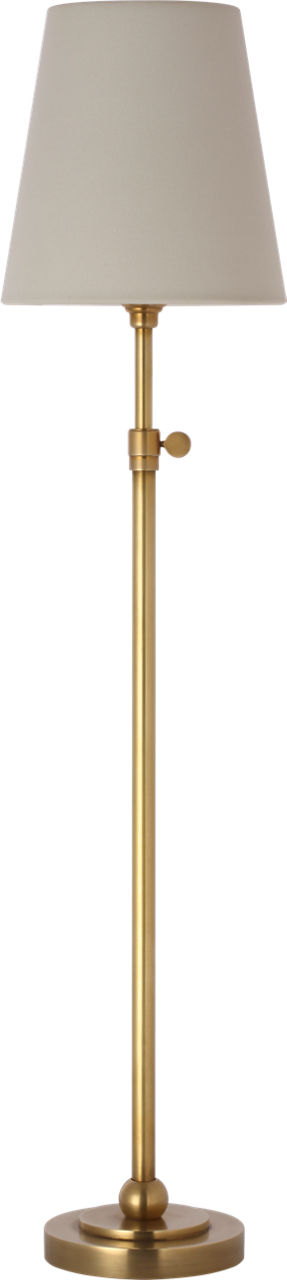 Bryant 27" Adjustable Cordless Table Lamp | Hand-Rubbed Antique Brass | Linen Shade