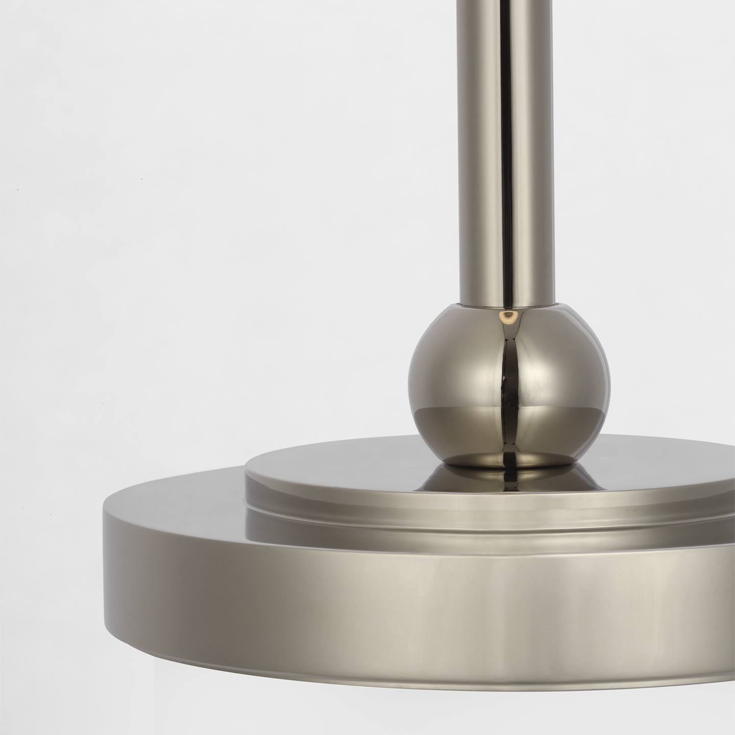 Bryant 27" Adjustable Cordless Table Lamp | Polished Nickel | Linen Shade