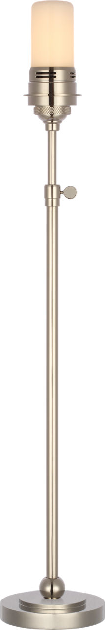 Bryant 27" Adjustable Cordless Table Lamp | Polished Nickel | Linen Shade