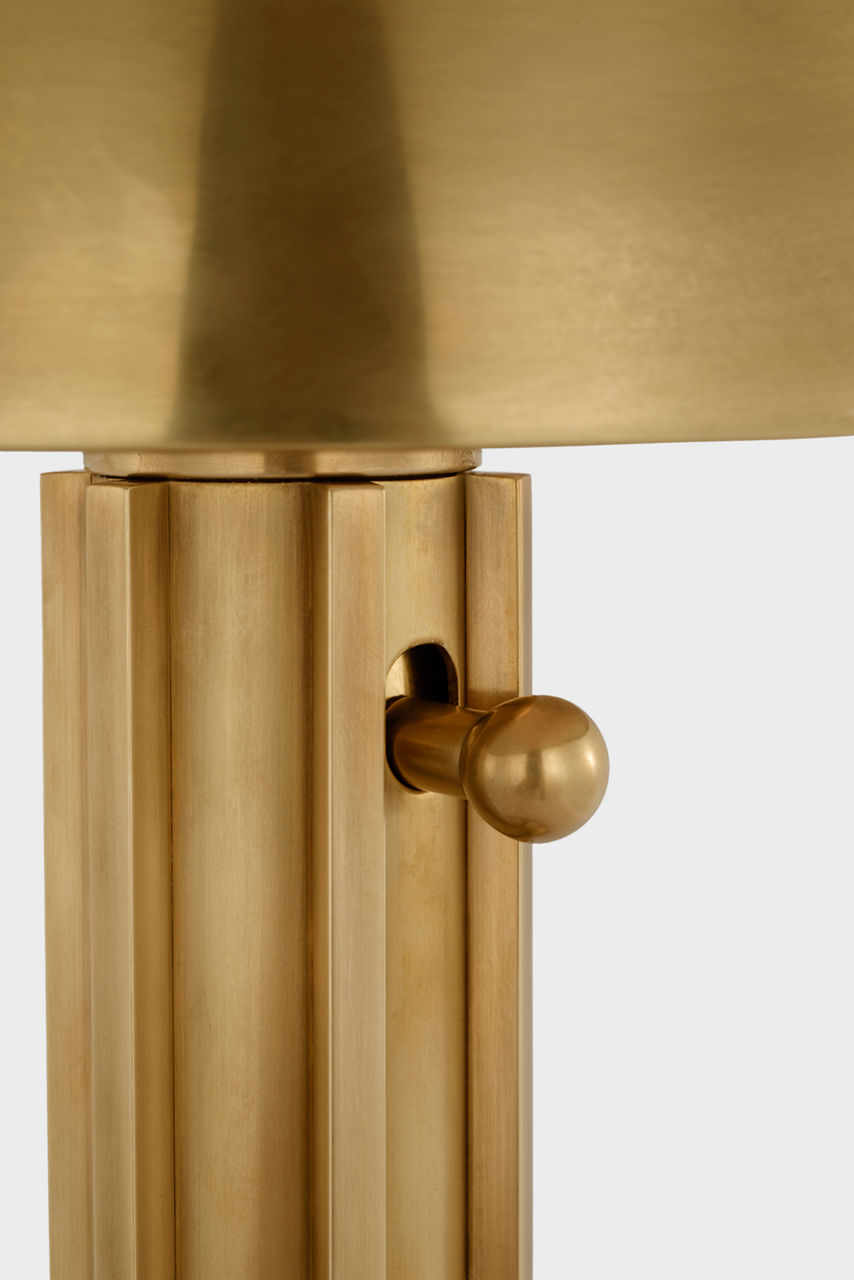 Dally 13" Desk Lamp | Hand-Rubbed Antique Brass