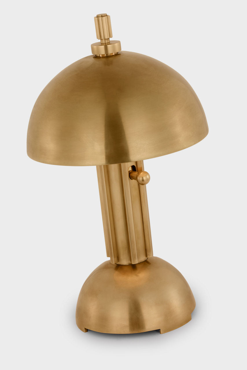 Dally 13" Desk Lamp | Hand-Rubbed Antique Brass