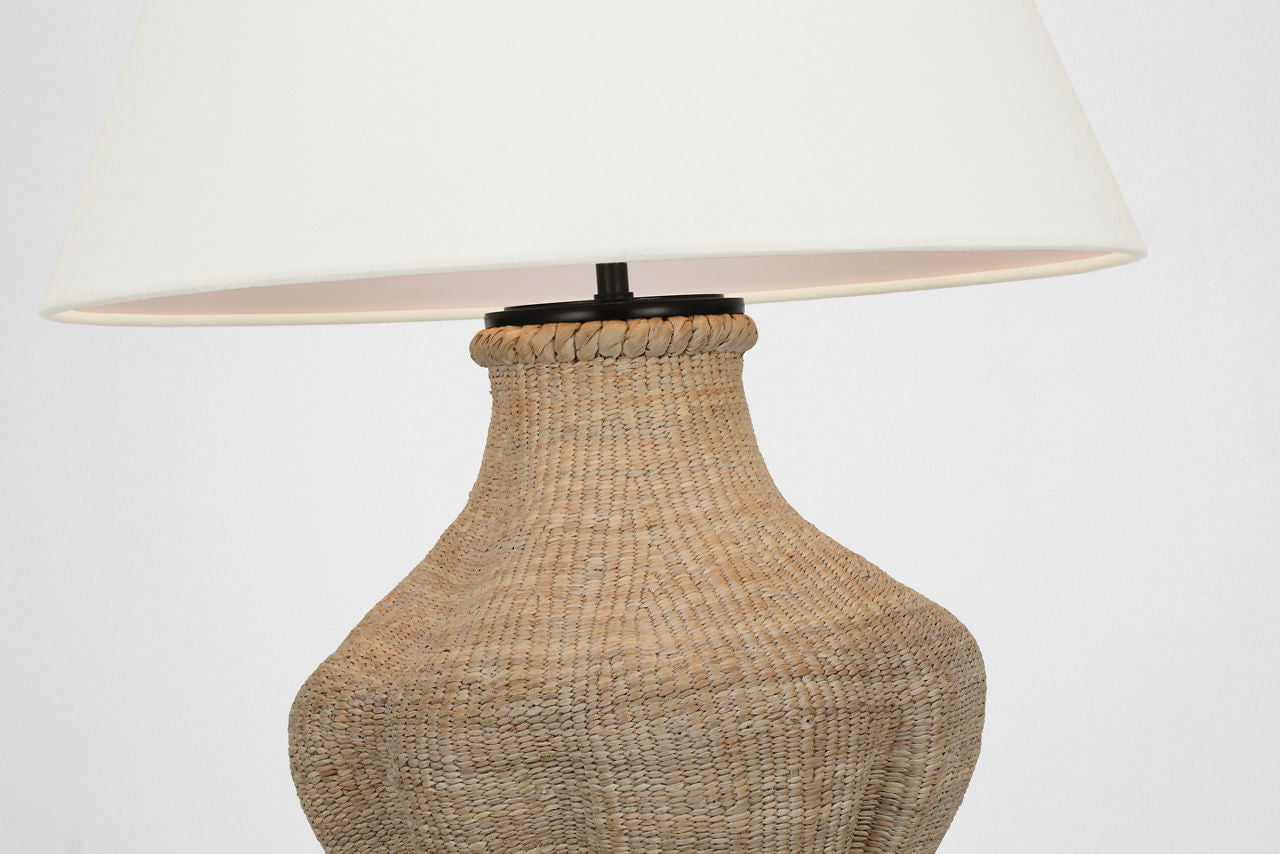 Tahiti 25" Table Lamp | Ash | Linen Shade