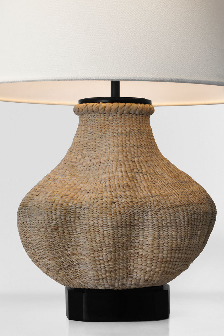 Tahiti 25" Table Lamp | Ash | Linen Shade