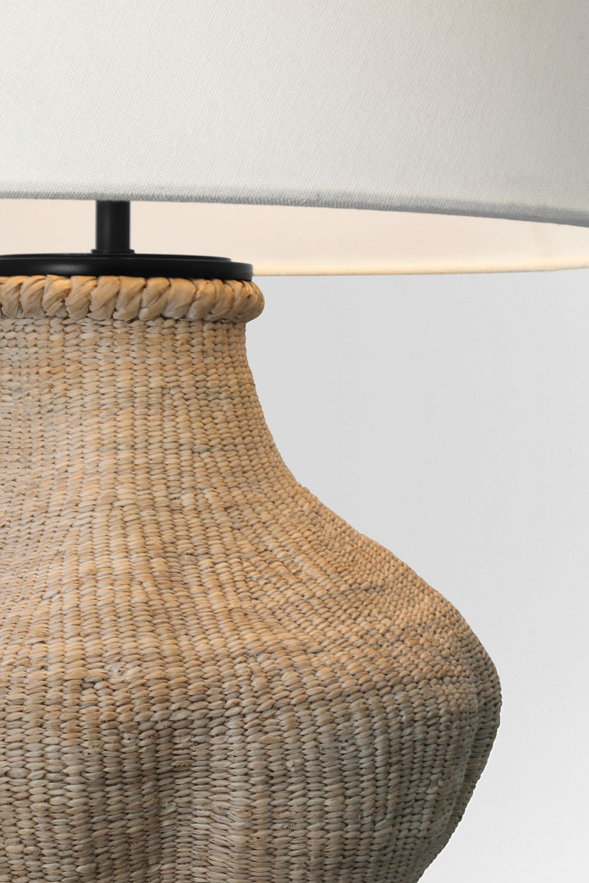 Tahiti 25" Table Lamp | Ash | Linen Shade