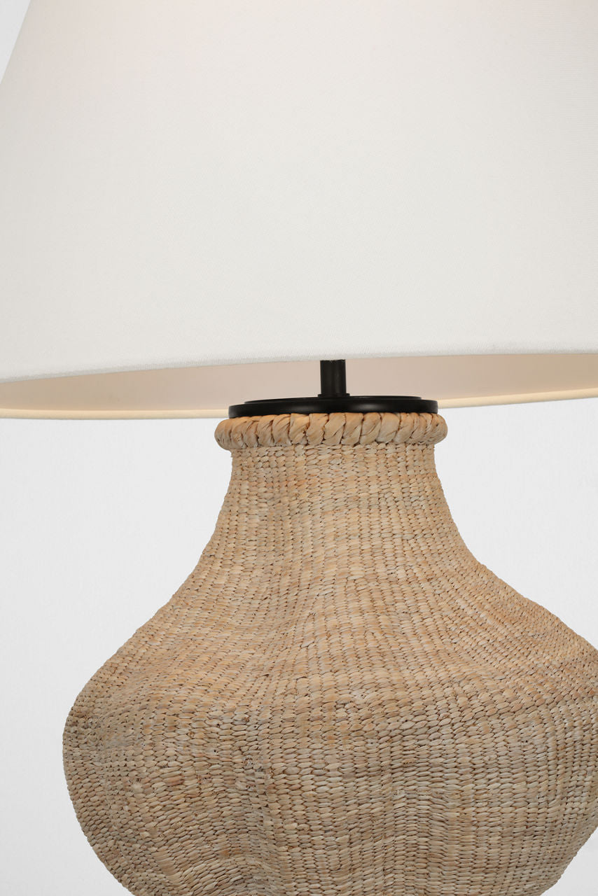Tahiti 25" Table Lamp | Ash | Linen Shade