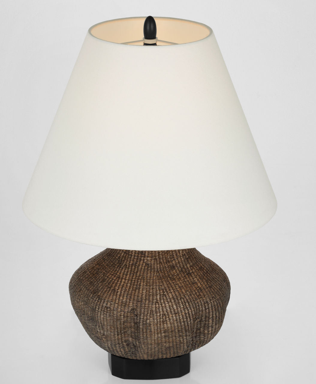 Tahiti 25" Table Lamp | Smoke | Linen Shade