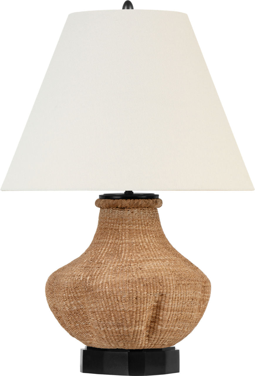 Tahiti 25" Table Lamp | Toast | Linen Shade