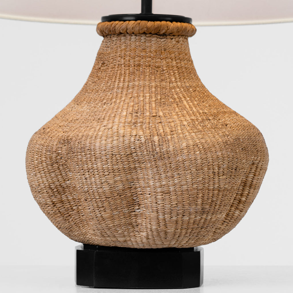 Tahiti 25" Table Lamp | Toast | Linen Shade