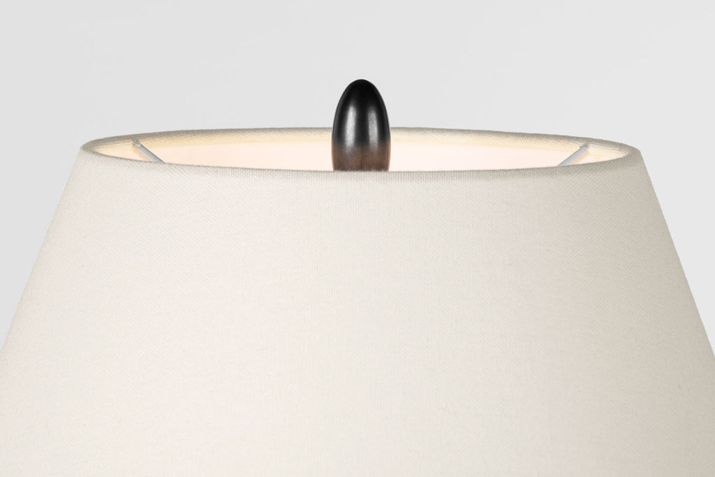 Tahiti 25" Table Lamp | Toast | Linen Shade