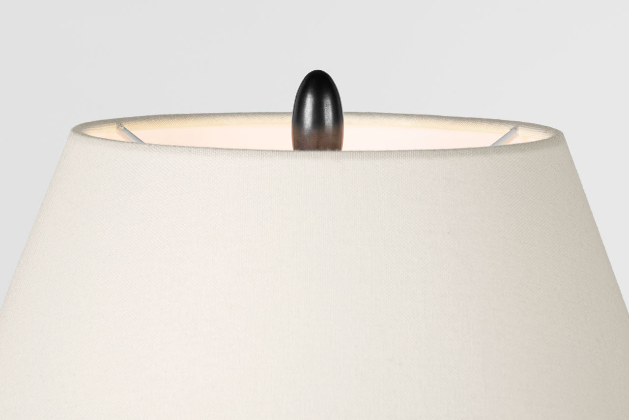 Tahiti 25" Table Lamp | Toast | Linen Shade