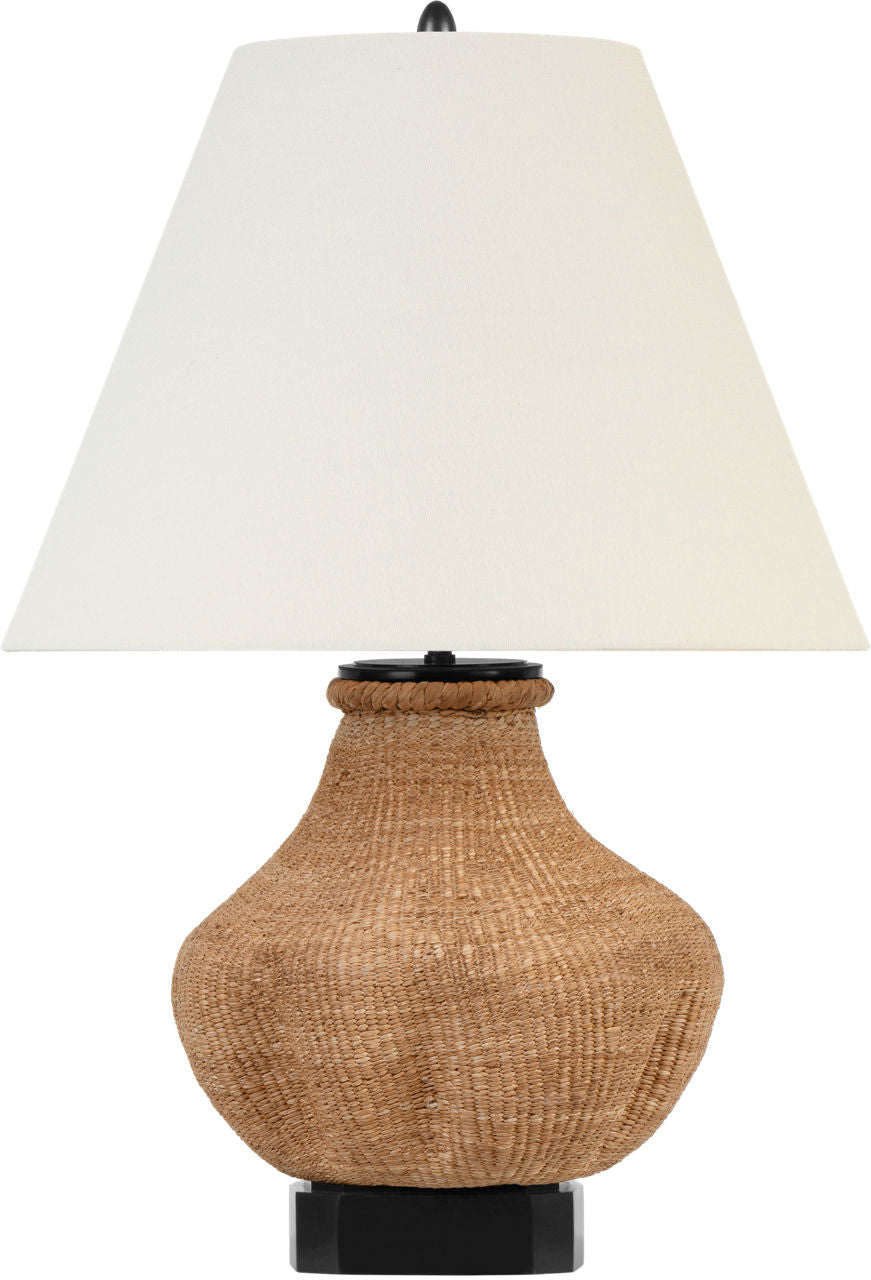 Tahiti 25" Table Lamp | Toast | Linen Shade