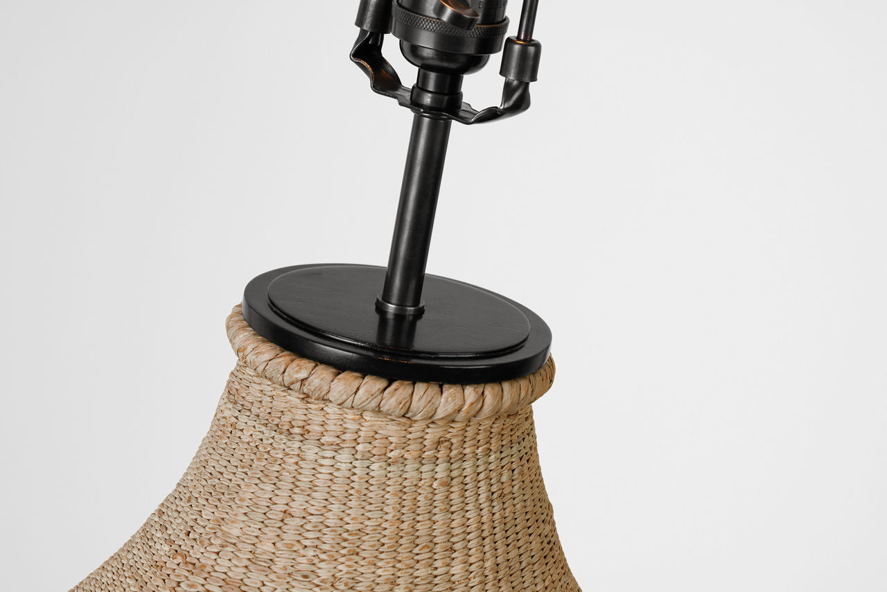 Tahiti 32" Table Lamp | Ash | Linen Shade