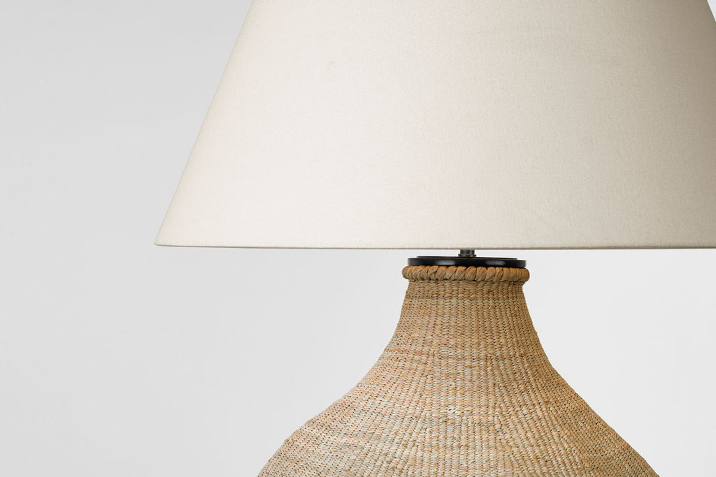 Tahiti 32" Table Lamp | Ash | Linen Shade