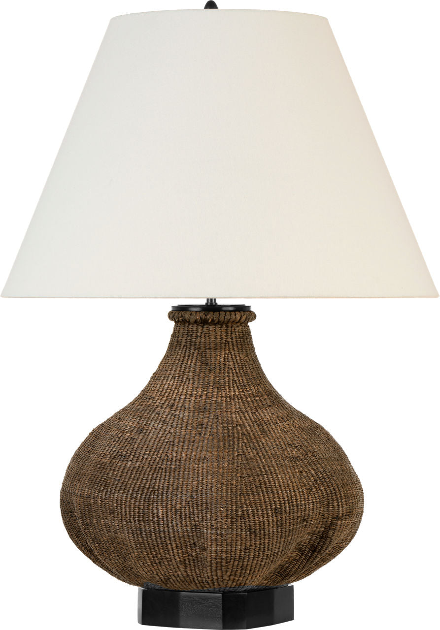 Tahiti 32" Table Lamp | Smoke | Linen Shade