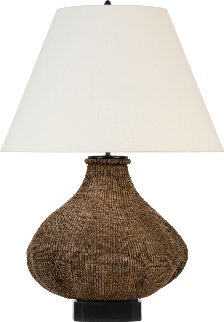 Tahiti 32" Table Lamp | Smoke | Linen Shade