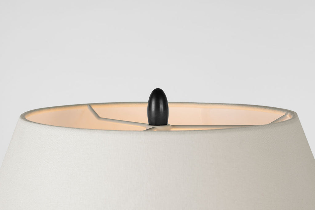 Tahiti 32" Table Lamp | Toast | Linen Shade
