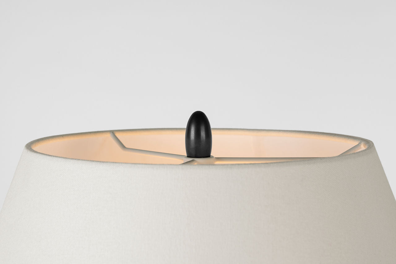 Tahiti 32" Table Lamp | Toast | Linen Shade