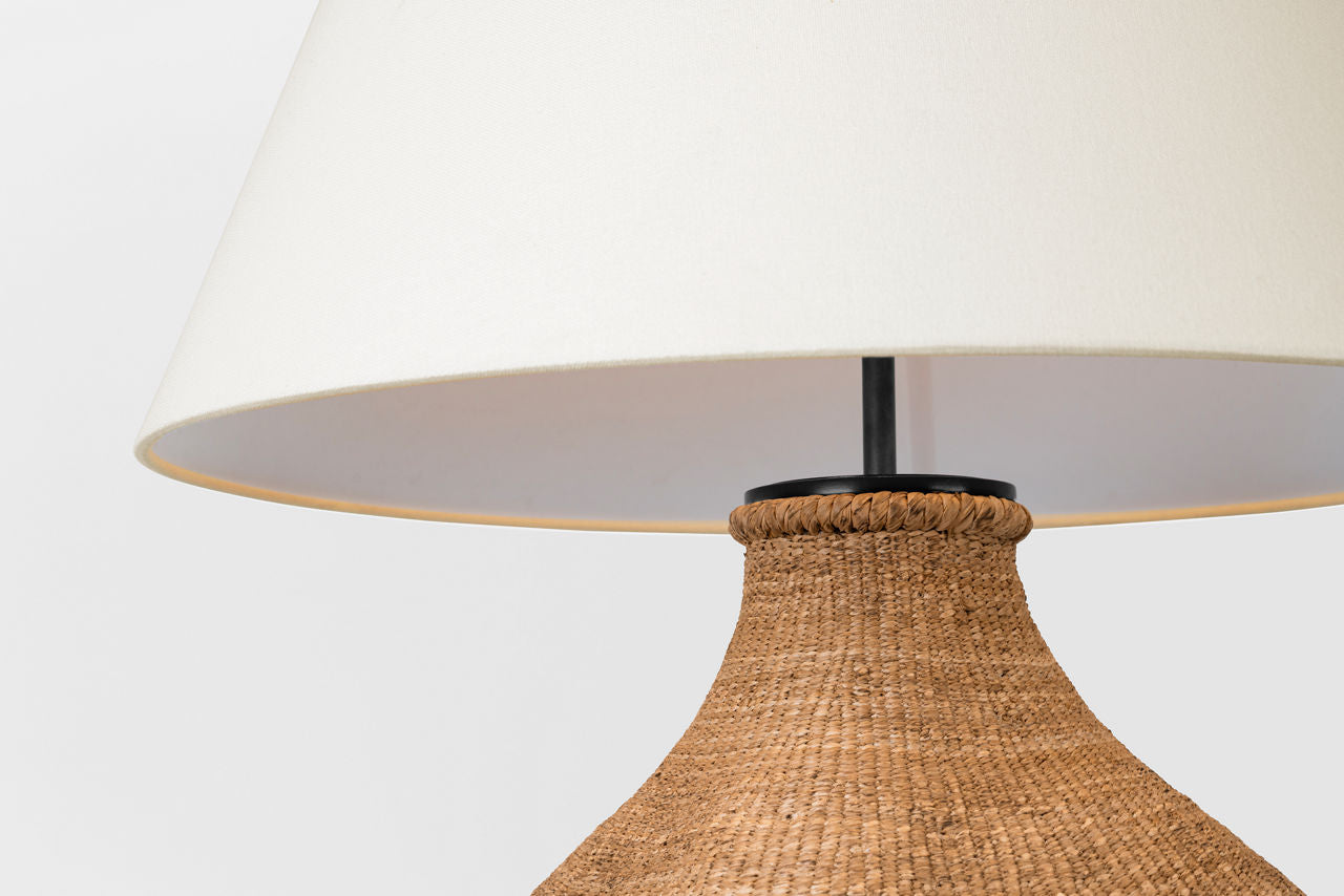 Tahiti 32" Table Lamp | Toast | Linen Shade