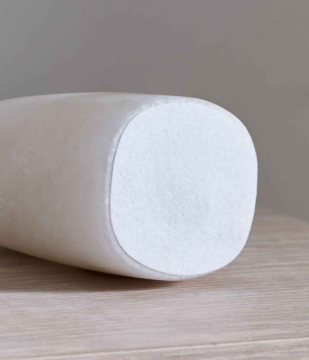 Jinny Medium Table Lamp | Alabaster | Linen Shade