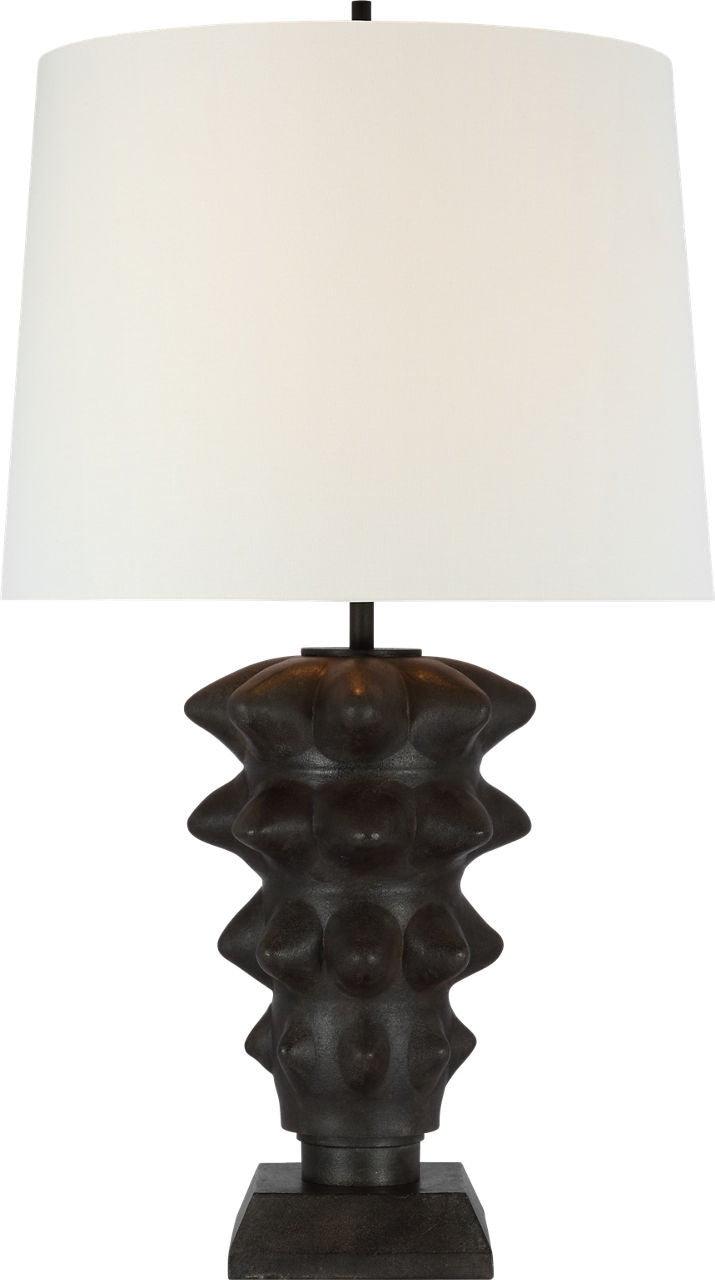 Luxor Large Table Lamp | Garden Bronze | Linen Shade