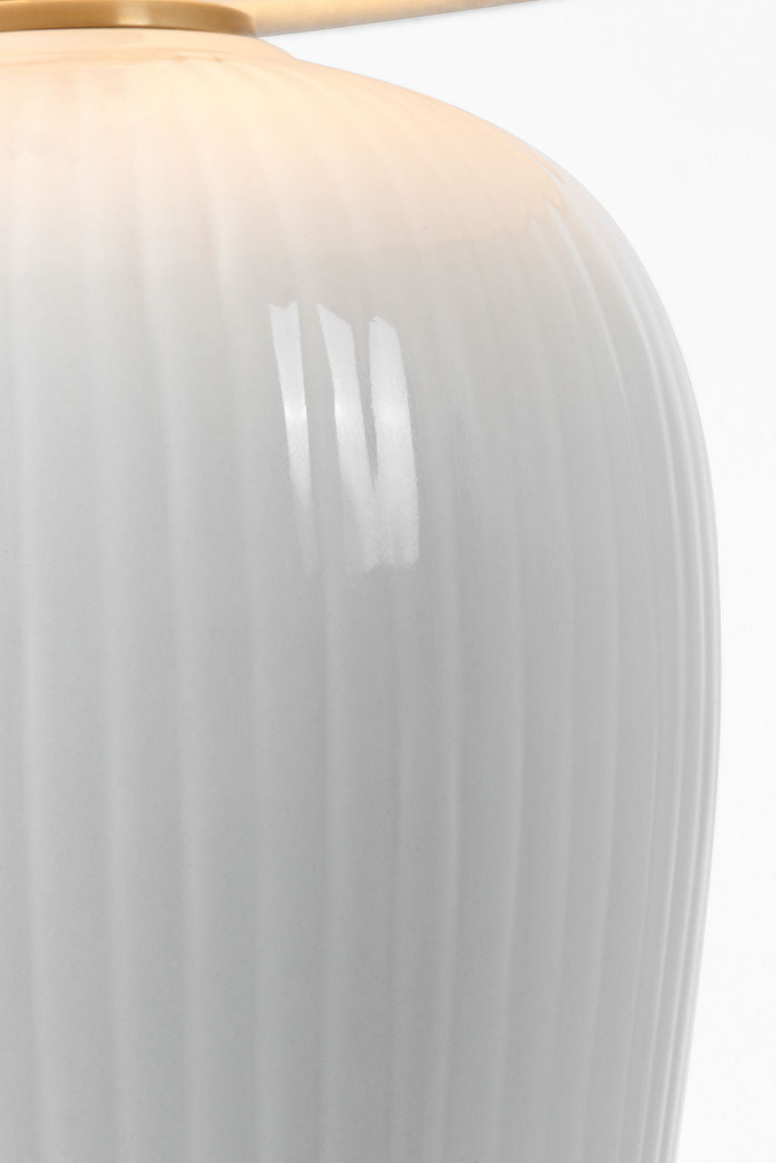 Opera 16" Table Lamp | Ivory | Linen Shade