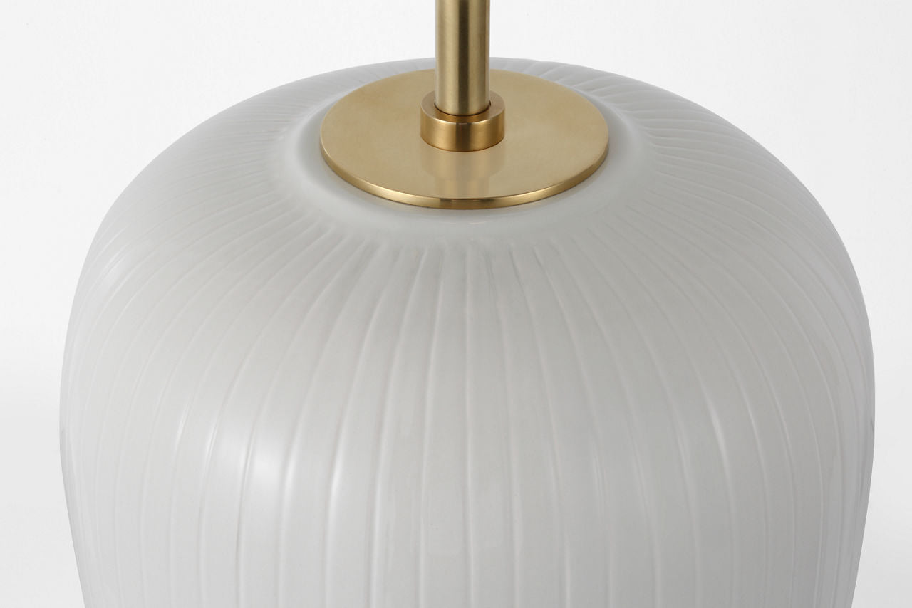 Opera 30" Table Lamp | Ivory | Linen Shade