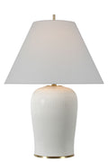 Opera 30" Table Lamp | Ivory | Linen Shade