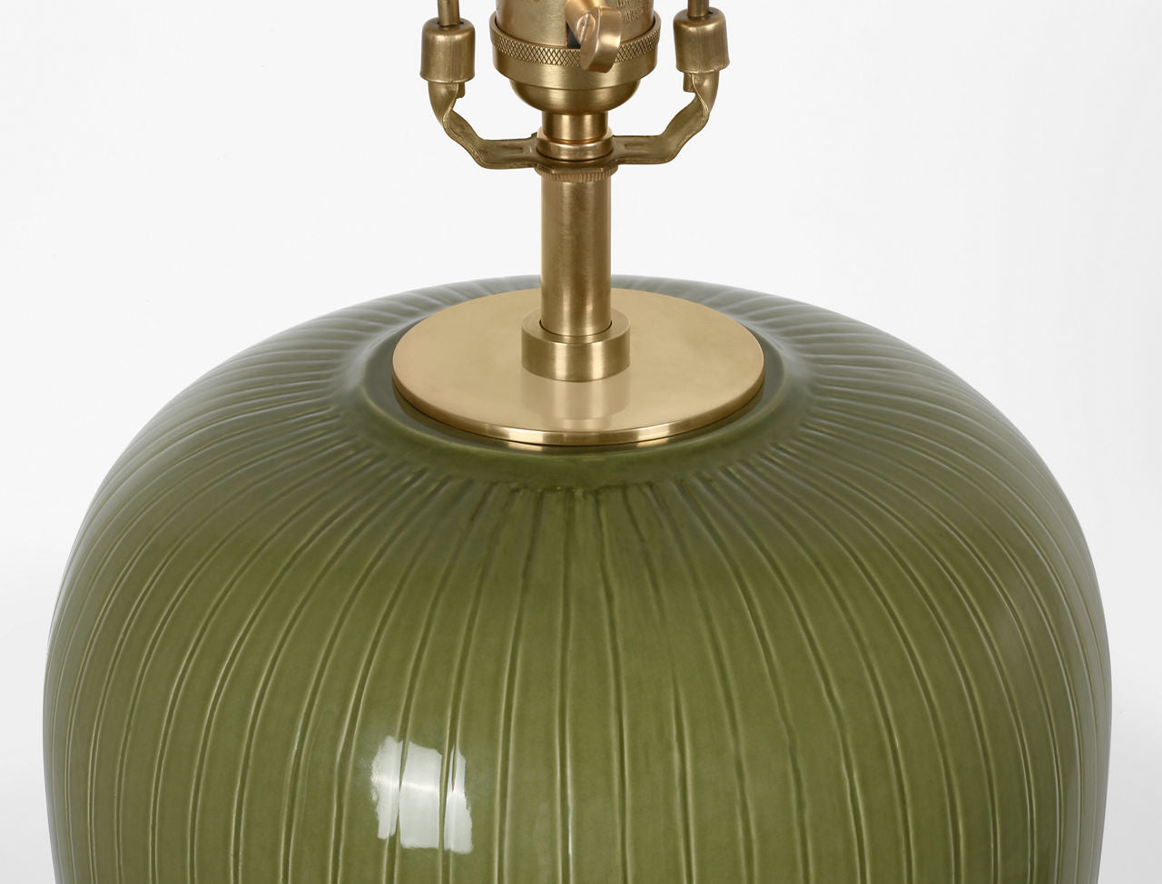 Opera 30" Table Lamp | Light Olive | Linen Shade