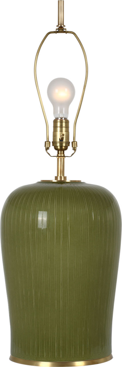 Opera 30" Table Lamp | Light Olive | Linen Shade