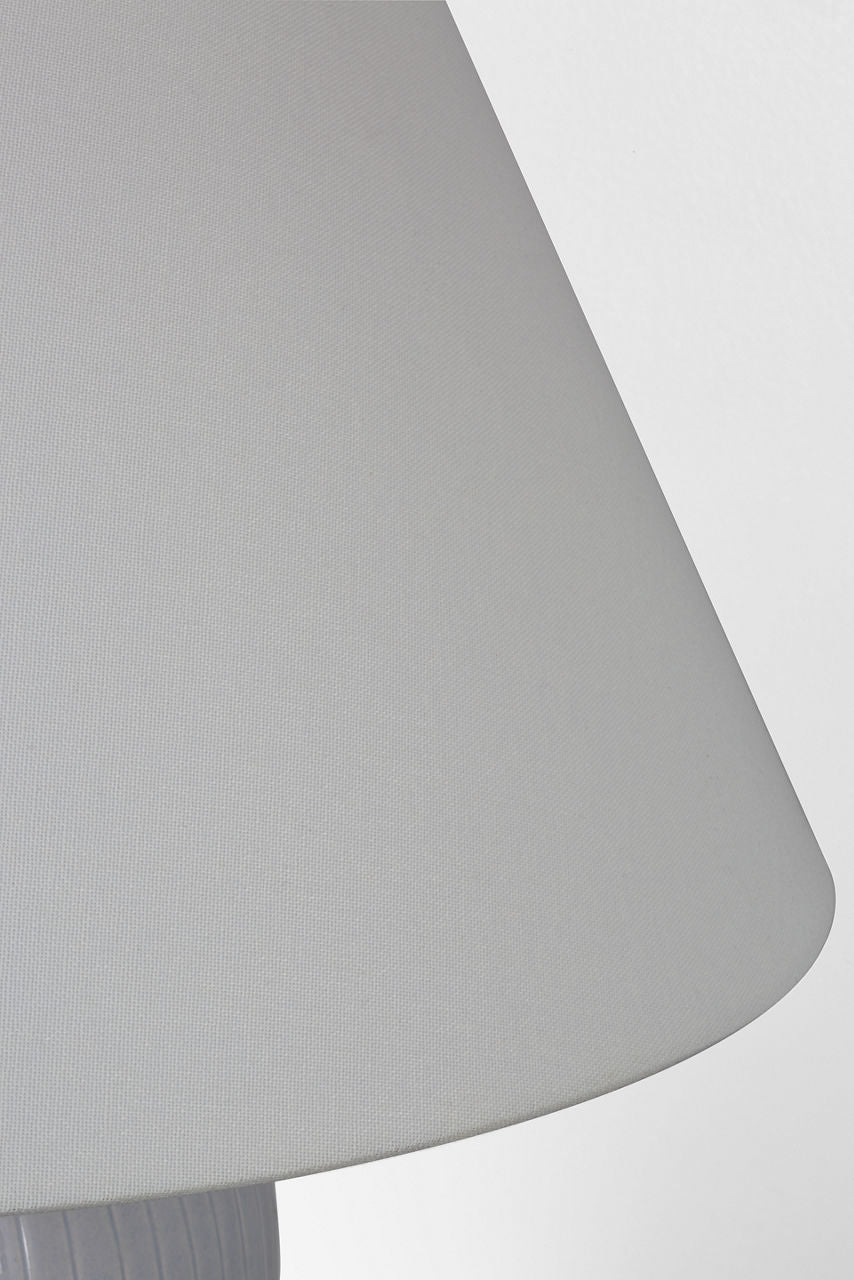 Opera 30" Table Lamp | Polar Blue Crackle | Linen Shade