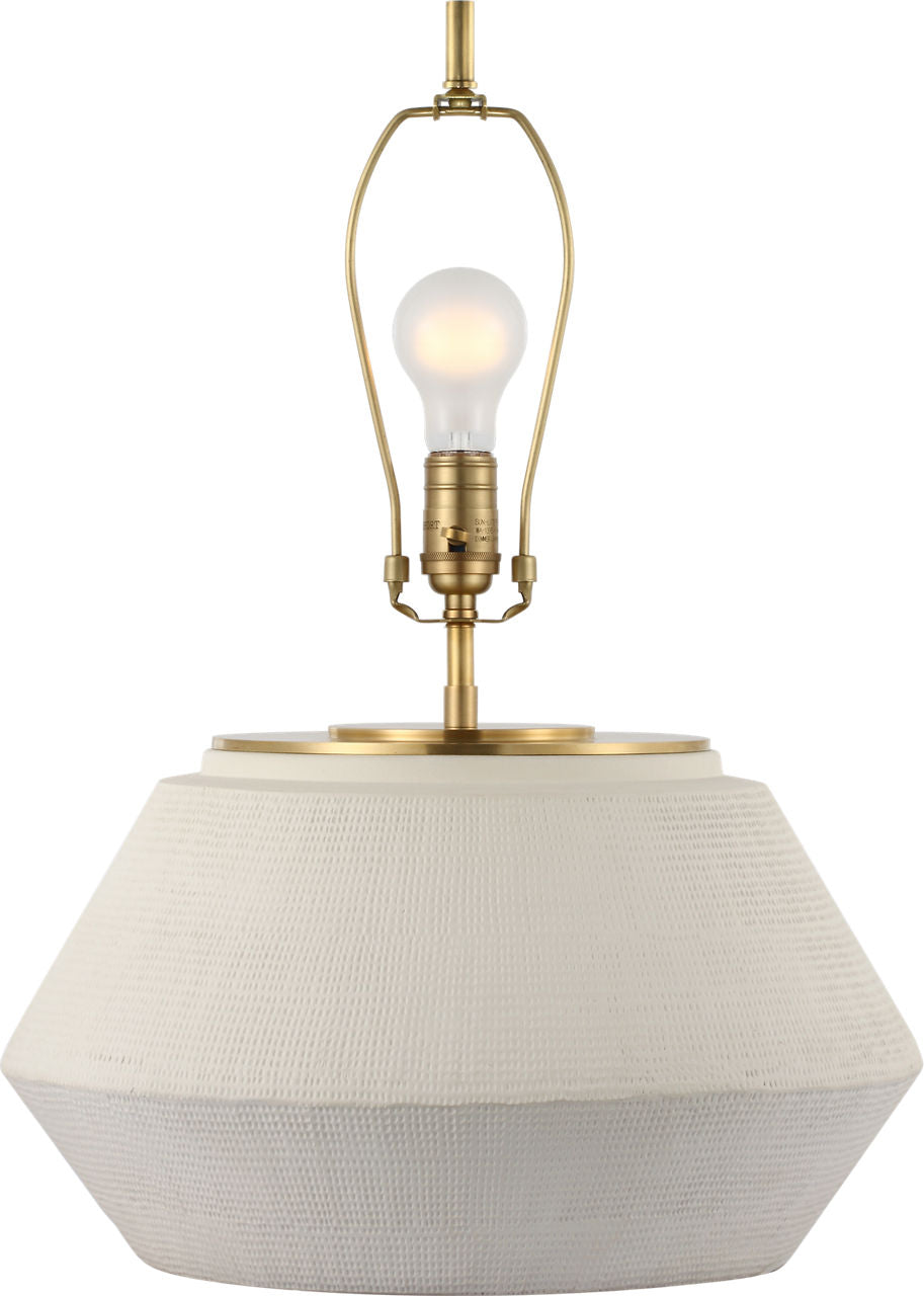 Aten 23" Table Lamp | Plaster White | Linen Shade