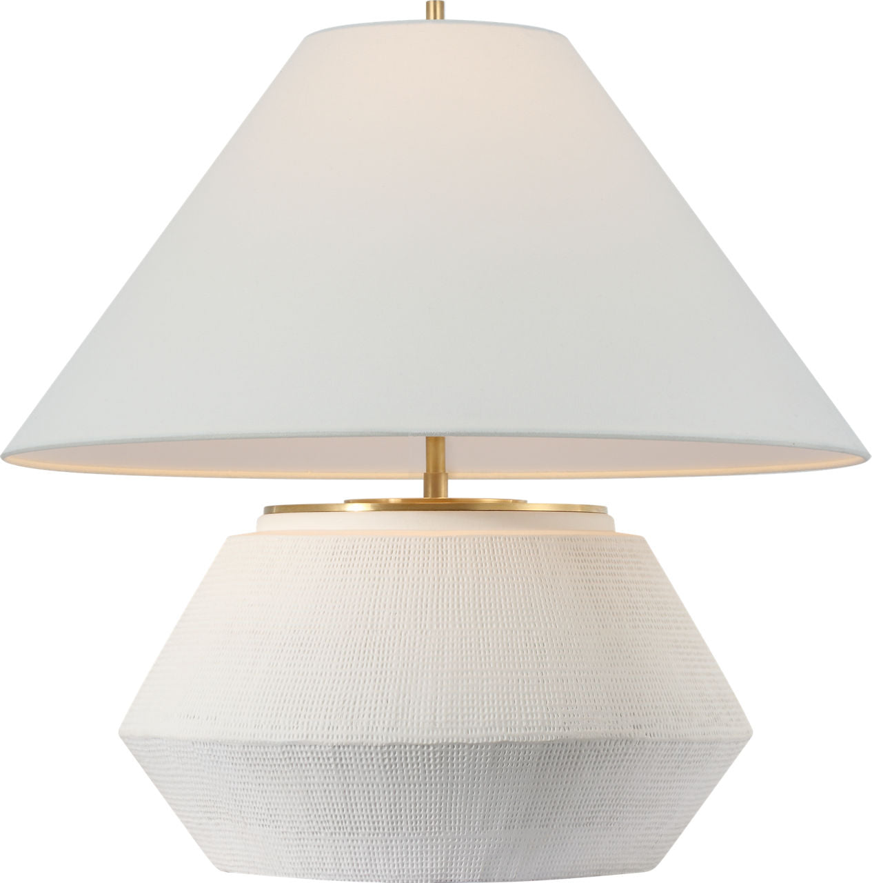 Aten 23" Table Lamp | Plaster White | Linen Shade
