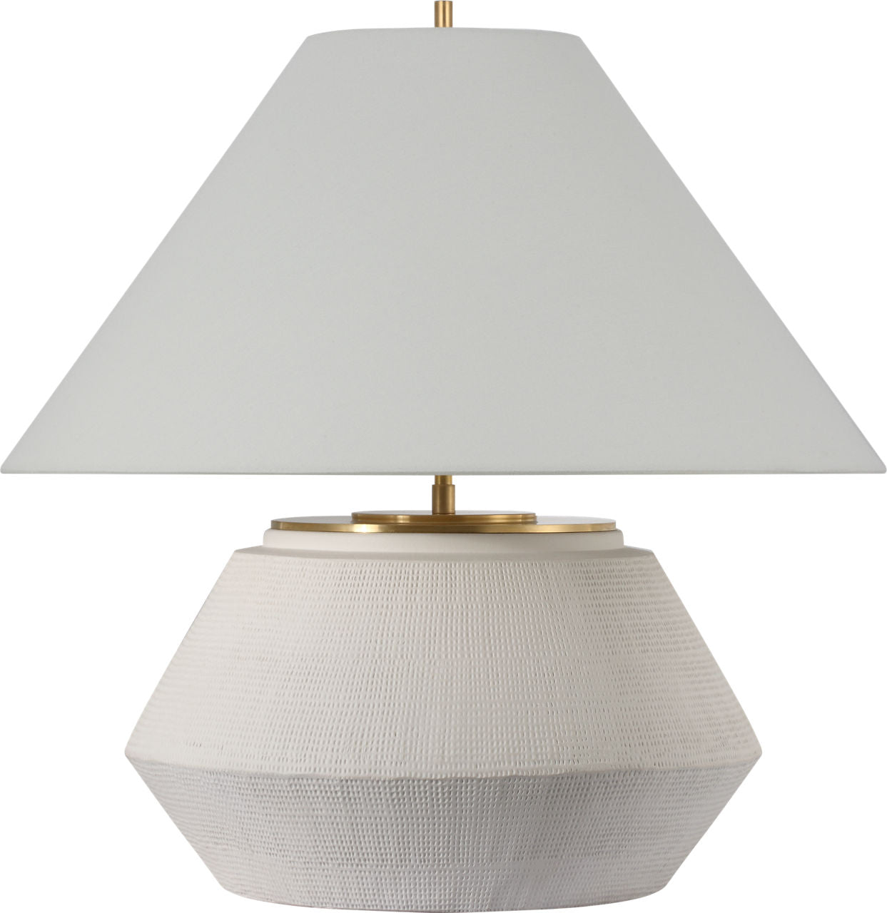 Aten 23" Table Lamp | Plaster White | Linen Shade