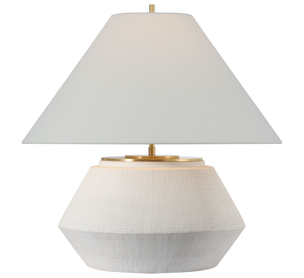 Aten 23" Table Lamp | Plaster White | Linen Shade