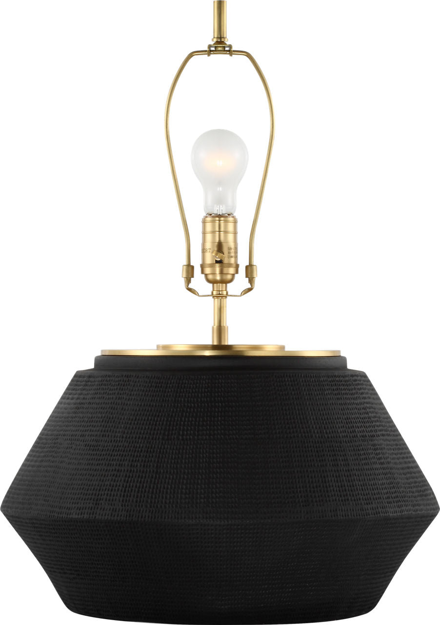 Aten 23" Table Lamp | Shadow Black | Linen Shade