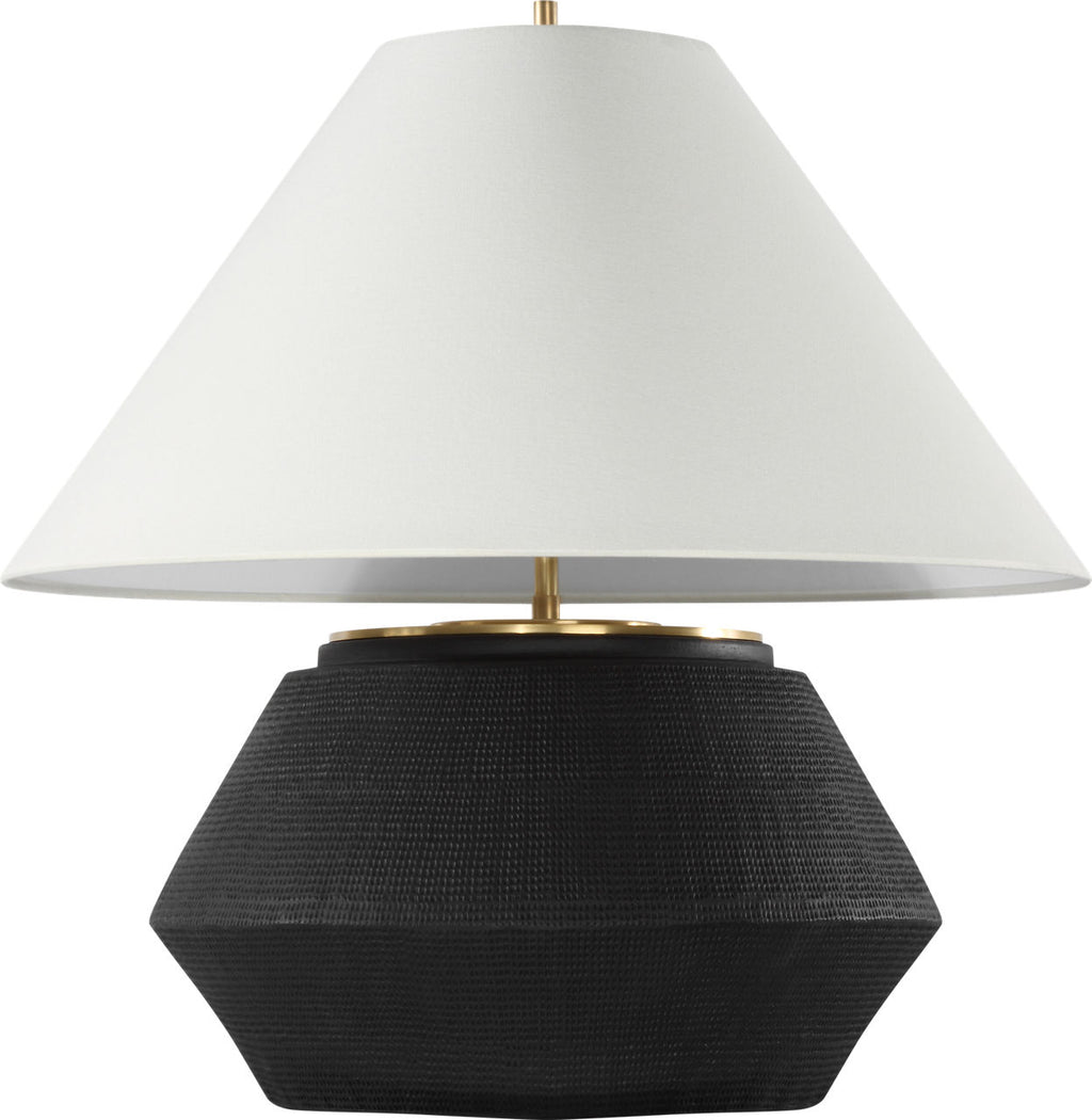 Aten 23" Table Lamp | Shadow Black | Linen Shade
