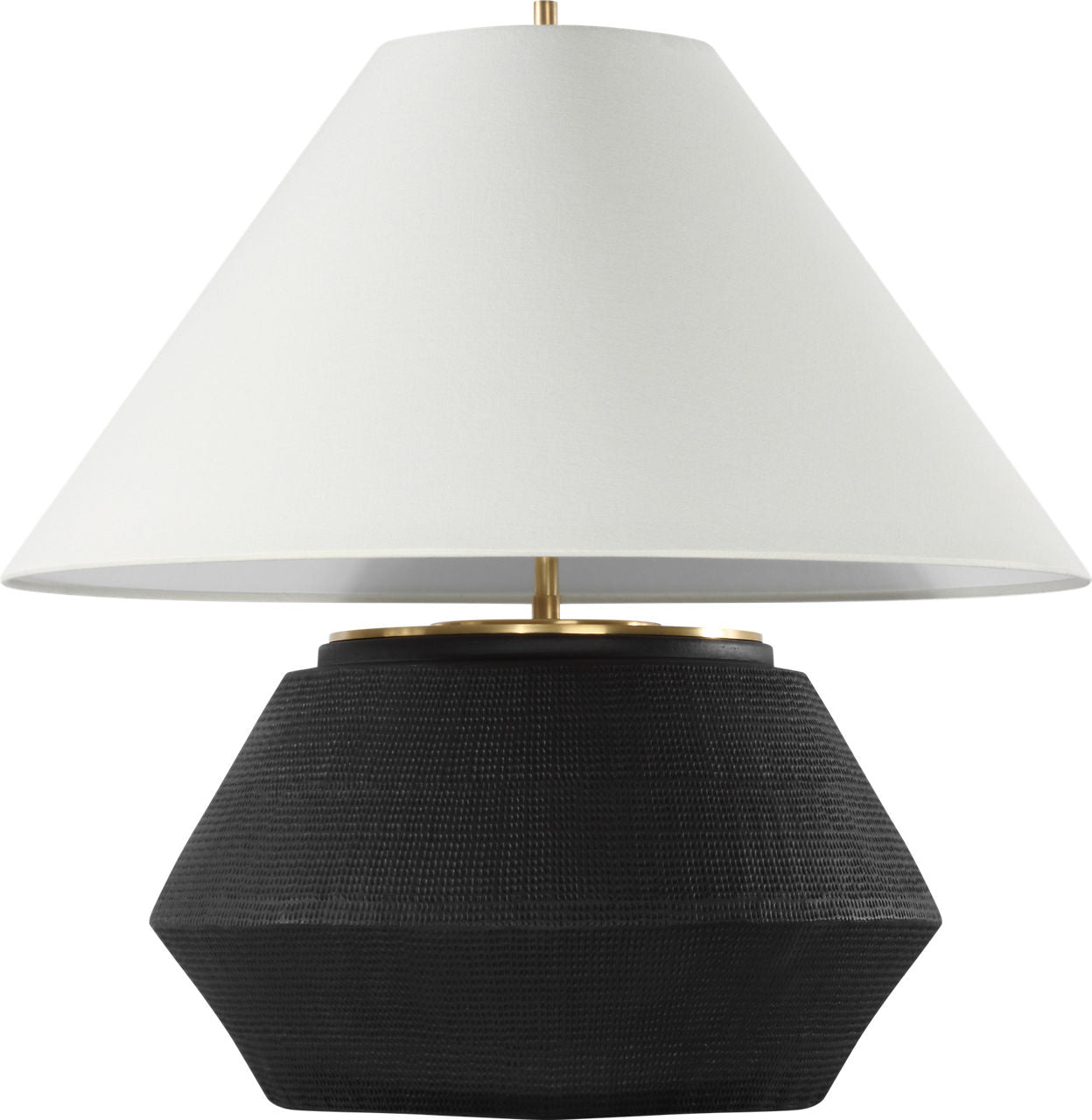Aten 23" Table Lamp | Shadow Black | Linen Shade