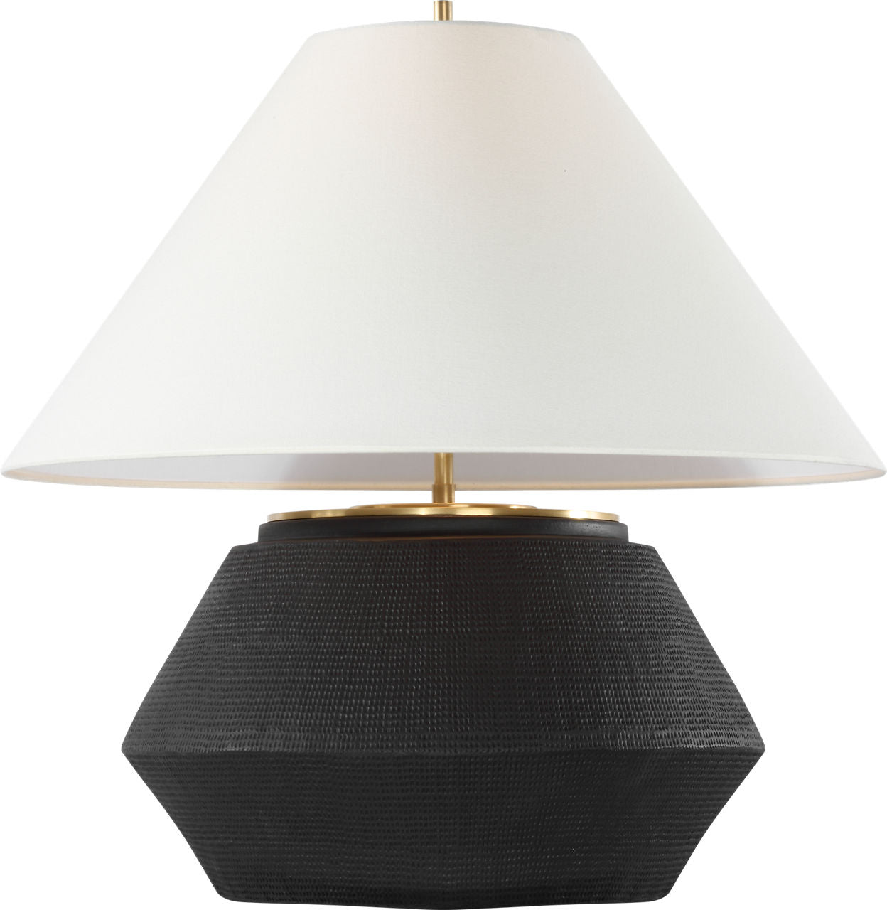 Aten 23" Table Lamp | Shadow Black | Linen Shade