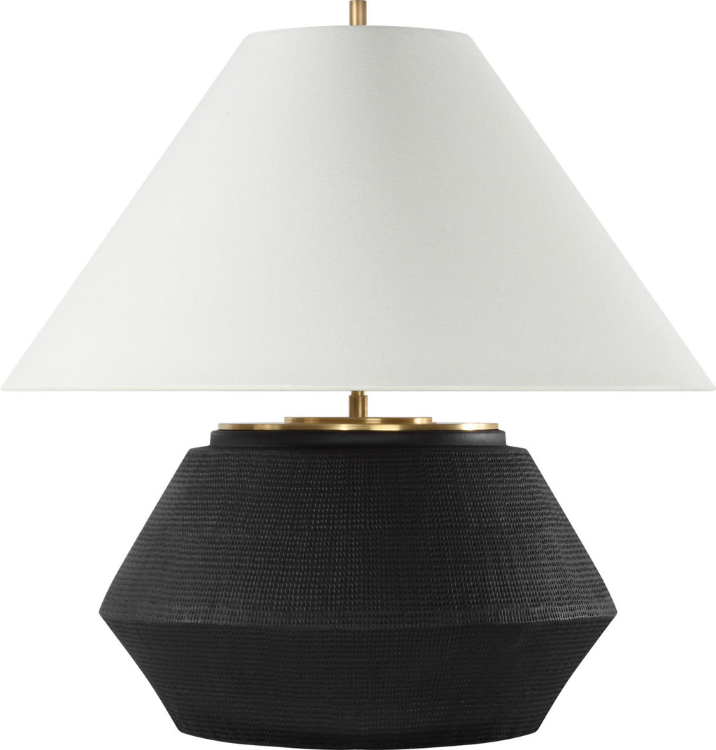 Aten 23" Table Lamp | Shadow Black | Linen Shade