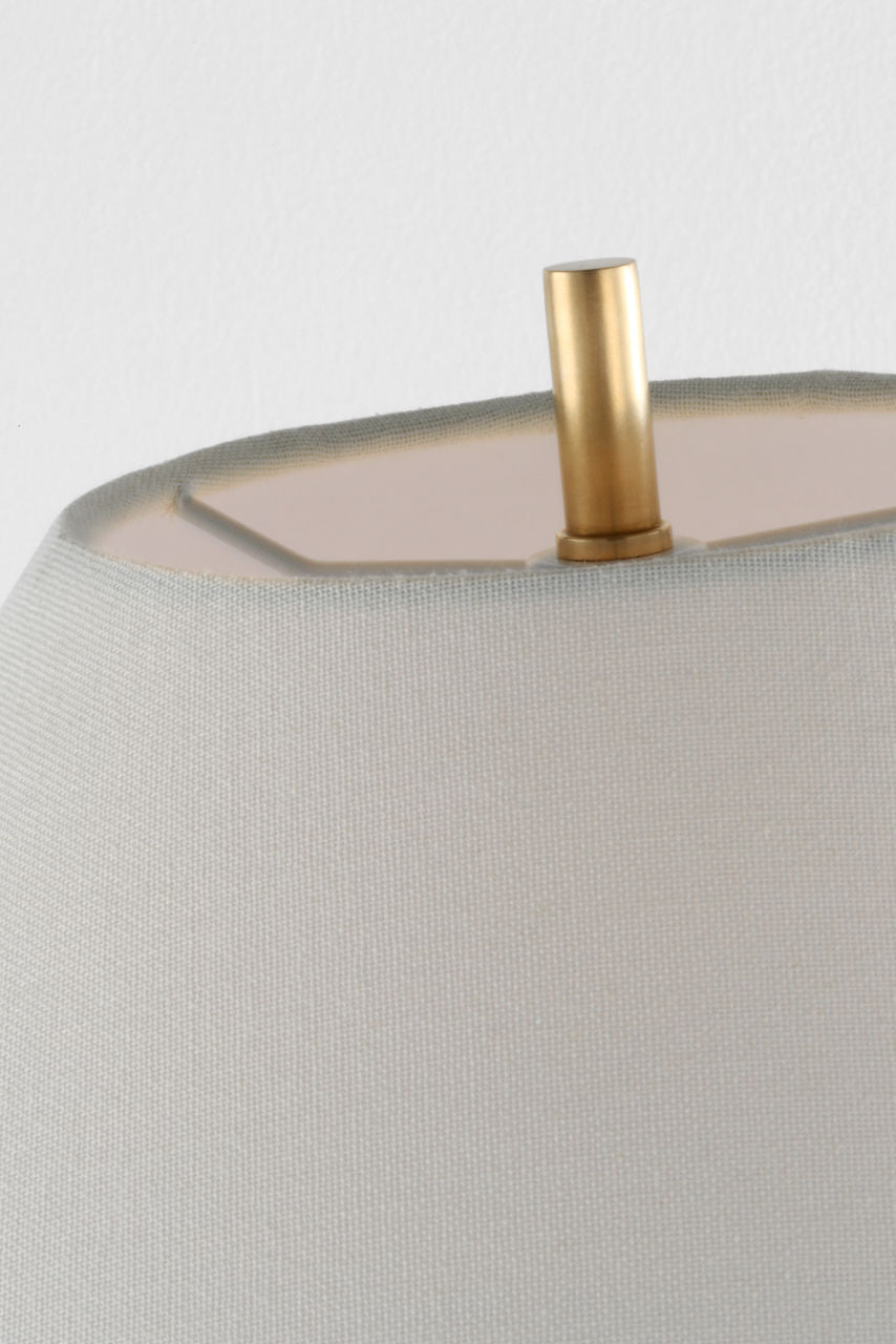 Aten 28" Table Lamp | Plaster White | Linen Shade