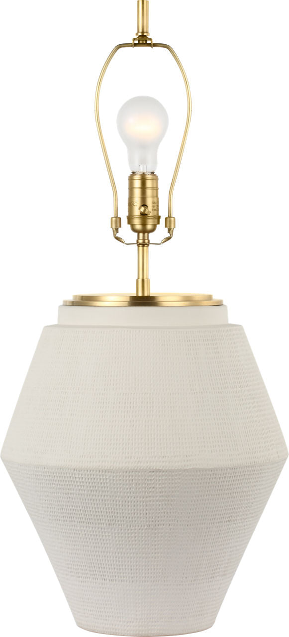 Aten 28" Table Lamp | Plaster White | Linen Shade