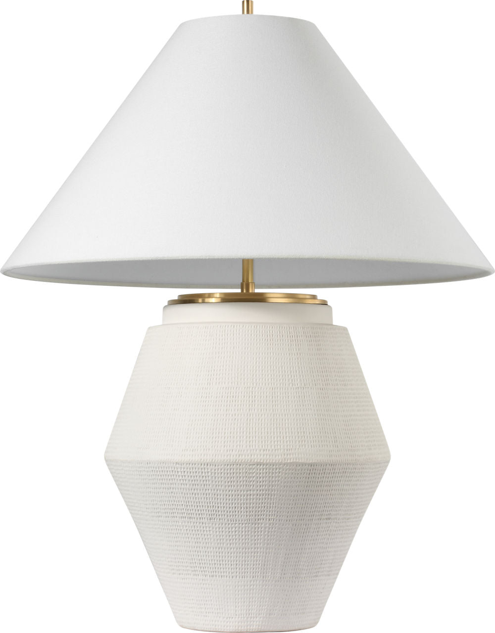 Aten 28" Table Lamp | Plaster White | Linen Shade