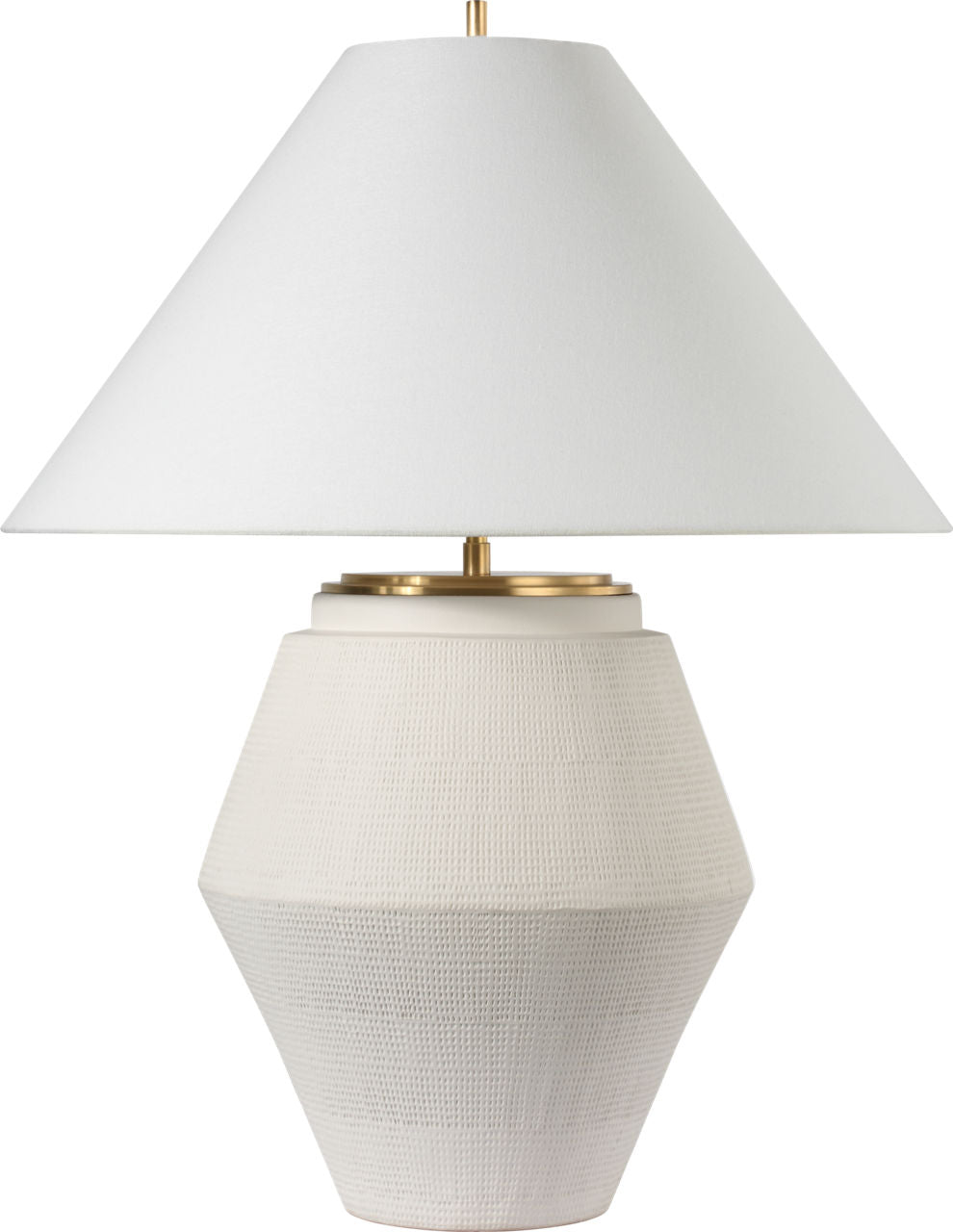 Aten 28" Table Lamp | Plaster White | Linen Shade