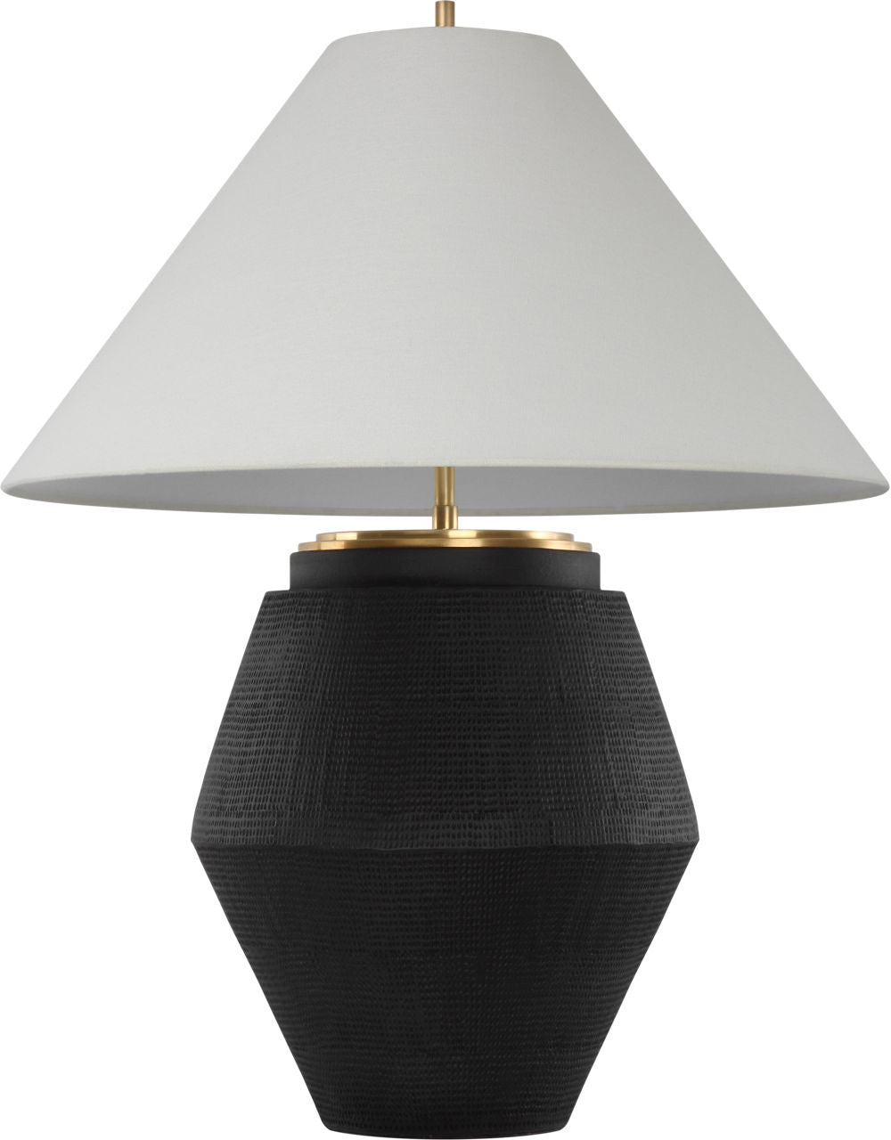 Aten 28" Table Lamp | Shadow Black | Linen Shade