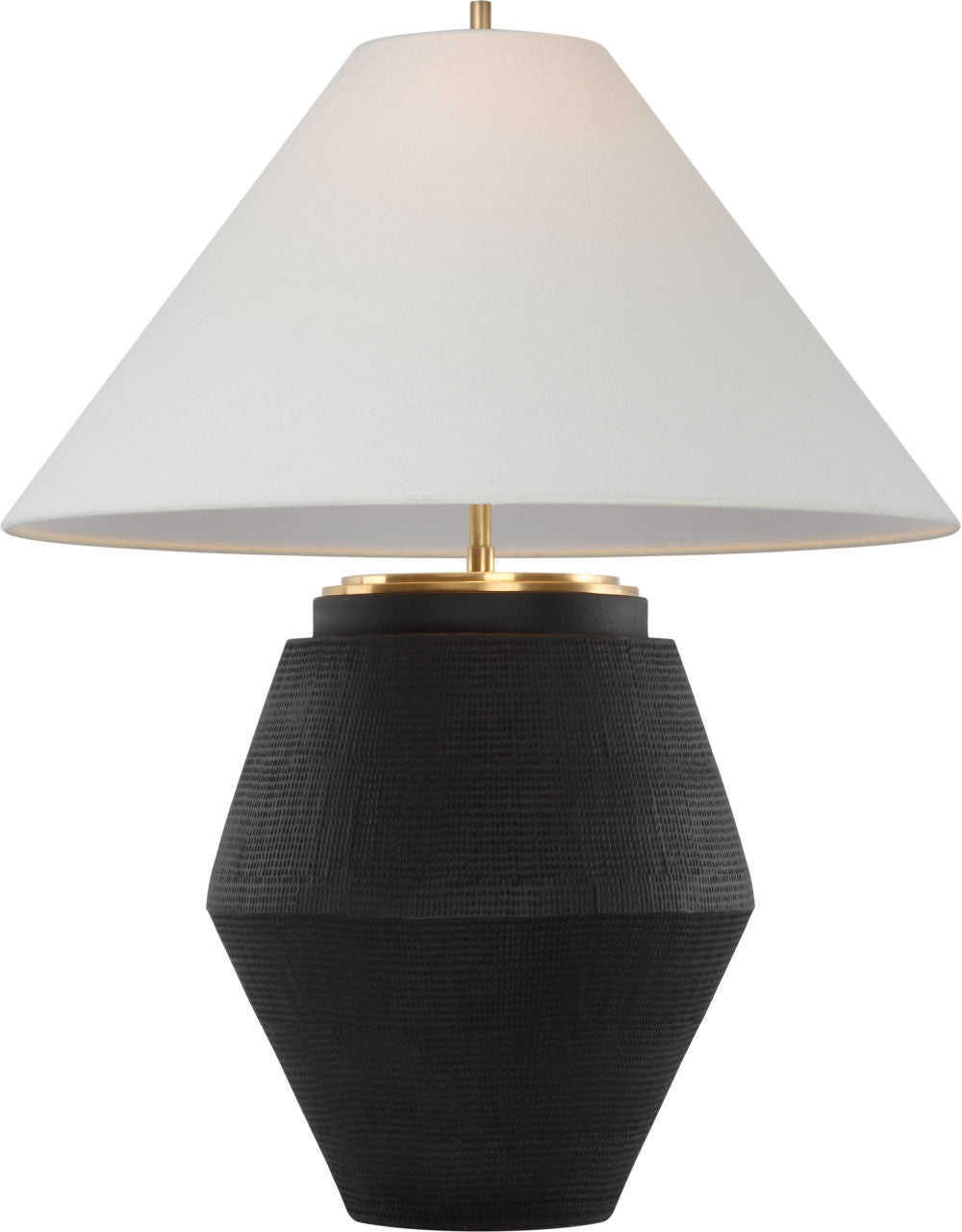Aten 28" Table Lamp | Shadow Black | Linen Shade